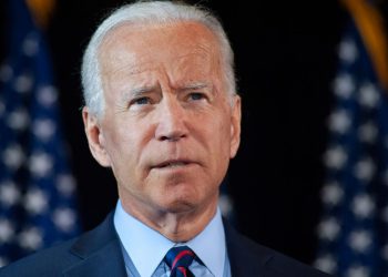 WILMINGTON, DE - SEPTEMBER 24: Democratic candidate for president, former Vice President Joe Biden  makes remarks about the DNI Whistleblower Report as well as President Trumps ongoing abuse of power at the Hotel DuPont on September 24, 2019 in Wilmington, Delaware. (Photo by William Thomas Cain/Getty Images)